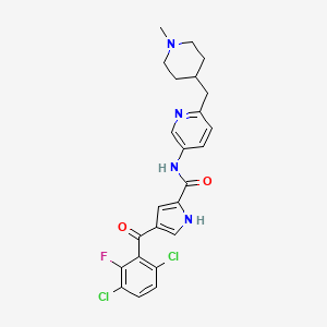 molecular formula C24H23Cl2FN4O2 B12392110 Erk5-IN-3 