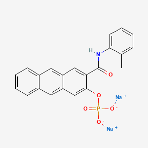 molecular formula C22H16NNa2O5P B12392156 Naphthol AS-GR phosphate (disodium) 