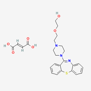 molecular formula C25H29N3O6S B1239218 Quetiapine fumarate CAS No. 773058-82-5