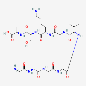 molecular formula C28H50N10O11 B12392199 Gaggvgksa 