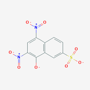 molecular formula C10H4N2O8S-2 B1239220 Flavianate 