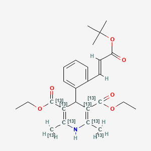 molecular formula C26H33NO6 B12392200 Lacidipine-13C8 