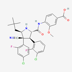 molecular formula C31H29Cl2F2N3O4 B12392209 Idasanutlin (enantiomer) 