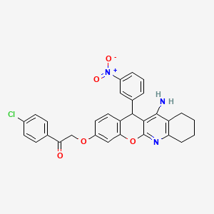 molecular formula C30H24ClN3O5 B12392229 hAChE-IN-3 