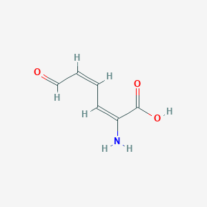 molecular formula C6H7NO3 B1239223 2-Aminomuconic semialdehyde CAS No. 245128-91-0