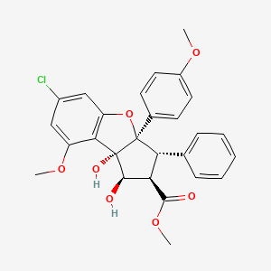 molecular formula C27H25ClO7 B12392238 eIF4A3-IN-12 