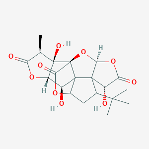 (1R,3S,6R,8S,10R,12R,13S,16S,17R)-8-tert-butyl-6,12,17-trihydroxy-16-methyl-2,4,14,19-tetraoxahexacyclo[8.7.2.01,11.03,7.07,11.013,17]nonadecane-5,15,18-trione