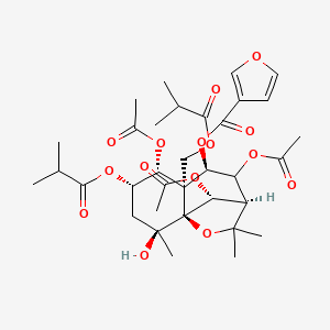 molecular formula C34H46O15 B12392270 Angulatin B 