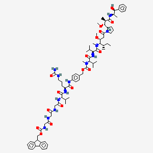 molecular formula C79H113N13O17 B12392282 Fmoc-Gly3-VC-PAB-MMAE 