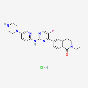 molecular formula C24H27ClFN7O B12392294 Cdk4/6-IN-14 