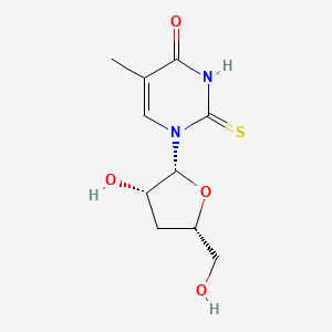 molecular formula C10H14N2O4S B12392299 1-[(2R,3S,5S)-3-hydroxy-5-(hydroxymethyl)oxolan-2-yl]-5-methyl-2-sulfanylidenepyrimidin-4-one 