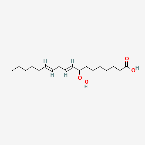 molecular formula C18H32O4 B1239230 8-hydroperoxy-9,12-octadecadienoic Acid 