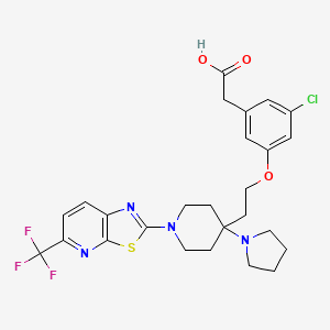 molecular formula C26H28ClF3N4O3S B12392329 PPAR|A agonist 9 