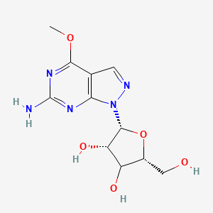 4-Methoxy-1-|A-D-ribofuranosyl-1H-pyrazolo[3,4-d]pyrimidin-6-amine