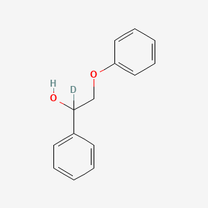 molecular formula C14H14O2 B12392367 2-Phenoxy-1-phenylethanol-d1 