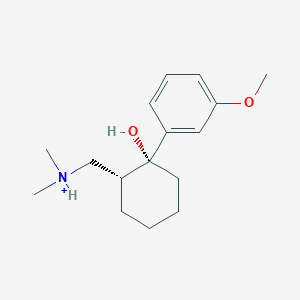 molecular formula C16H26NO2+ B1239238 (R,R)-曲马多(1+) 