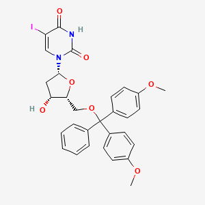 molecular formula C30H29IN2O7 B12392393 1-[(2R,4R,5R)-5-[[bis(4-methoxyphenyl)-phenylmethoxy]methyl]-4-hydroxyoxolan-2-yl]-5-iodopyrimidine-2,4-dione 