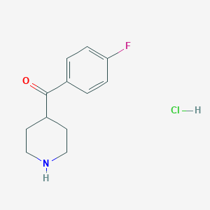 molecular formula C12H15ClFNO B123924 4-(4-氟苯甲酰)哌啶盐酸盐 CAS No. 25519-78-2