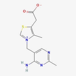 molecular formula C12H14N4O2S B1239240 Thiaminium carboxylate betaine 