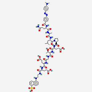 molecular formula C67H89N15O21S B12392402 Dabcyl-QALPETGEE-Edans 