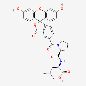 molecular formula C32H30N2O9 B12392414 5-FAM-Pro-Leu-OH 