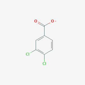 molecular formula C7H3Cl2O2- B1239242 3,4-Dichlorobenzoate 