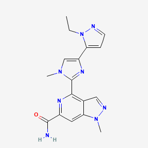 molecular formula C17H18N8O B12392422 STING modulator-4 