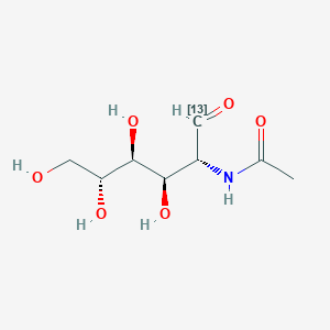 molecular formula C8H15NO6 B12392434 N-[(2R,3R,4S,5R)-3,4,5,6-tetrahydroxy-1-oxo(113C)hexan-2-yl]acetamide 