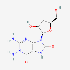 1,2-diamino-9-[(2R,3S,5S)-3-hydroxy-5-(hydroxymethyl)oxolan-2-yl]-7H-purine-6,8-dione