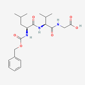 molecular formula C21H31N3O6 B12392441 Cbz-Leu-Val-Gly-OH 