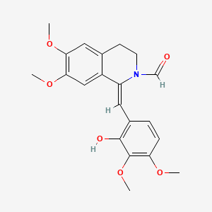 molecular formula C21H23NO6 B1239247 Polycarpine CAS No. 63490-92-6