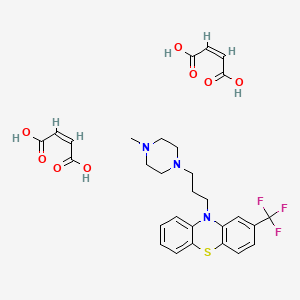 molecular formula C29H32F3N3O8S B1239252 Trifluoperazine dimaleate CAS No. 605-75-4