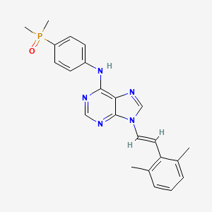 9-(2,6-dimethylstyryl)-N-(4-(dimethylphosphoryl)phenyl)-9H-purin-6-amine