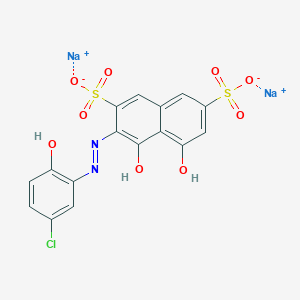 molecular formula C16H9ClN2Na2O9S2 B12392531 disodium;3-[(5-chloro-2-hydroxyphenyl)diazenyl]-4,5-dihydroxynaphthalene-2,7-disulfonate 