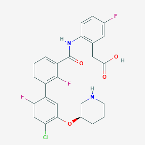 molecular formula C26H22ClF3N2O4 B12392537 Sucnr1-IN-1 