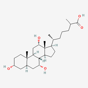 3alpha,7alpha,12alpha-Trihydroxy-5alpha-cholestan-26-oic acid