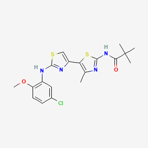 molecular formula C19H21ClN4O2S2 B12392563 CFTR corrector 12 