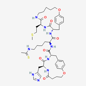 molecular formula C46H63N9O8S2 B12392568 Sirt1/2/3-IN-1 