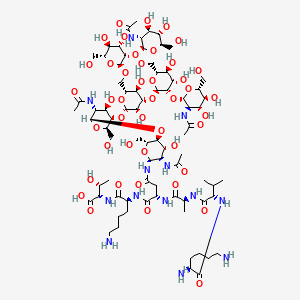 molecular formula C78H135N13O44 B12392570 Agalactoglyco peptide 