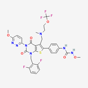 molecular formula C31H28F5N7O6S B12392612 GnRH-R antagonist 1 