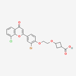 molecular formula C22H18BrClO6 B12392626 Hbv-IN-30 