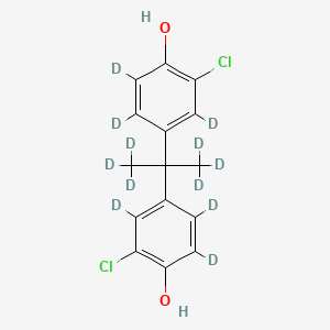 molecular formula C15H14Cl2O2 B12392703 2,2'-Dichloro bisphenol A-d12 