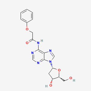 molecular formula C18H19N5O5 B12392709 N-[9-[(2R,4R,5R)-4-hydroxy-5-(hydroxymethyl)oxolan-2-yl]purin-6-yl]-2-phenoxyacetamide 