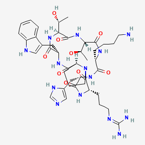 molecular formula C42H62N14O9 B12392715 CCN2 inhibitor OK2 