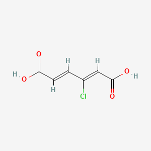 molecular formula C6H5ClO4 B1239272 3-氯-2,4-己二烯二酸 CAS No. 20665-95-6