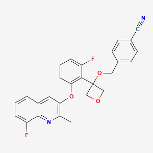 molecular formula C27H20F2N2O3 B12392721 Antituberculosis agent-6 