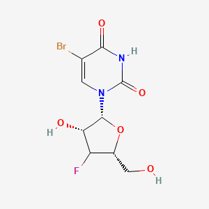 molecular formula C9H10BrFN2O5 B12392763 5-bromo-1-[(2R,3R,5R)-4-fluoro-3-hydroxy-5-(hydroxymethyl)oxolan-2-yl]pyrimidine-2,4-dione 