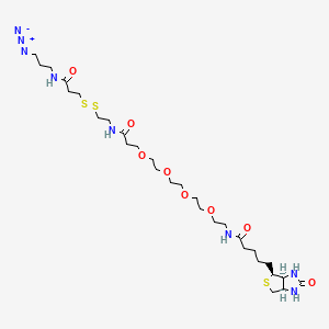 5-[(3aS,4S,6aR)-2-oxo-1,3,3a,4,6,6a-hexahydrothieno[3,4-d]imidazol-4-yl]-N-[2-[2-[2-[2-[3-[2-[[3-(3-azidopropylamino)-3-oxopropyl]disulfanyl]ethylamino]-3-oxopropoxy]ethoxy]ethoxy]ethoxy]ethyl]pentanamide