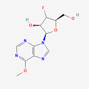 molecular formula C11H13FN4O4 B12392788 (2R,3R,5R)-4-fluoro-5-(hydroxymethyl)-2-(6-methoxypurin-9-yl)oxolan-3-ol 