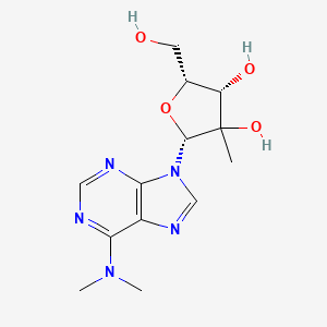 molecular formula C13H19N5O4 B12392841 (2R,4S,5R)-2-[6-(dimethylamino)purin-9-yl]-5-(hydroxymethyl)-3-methyloxolane-3,4-diol 